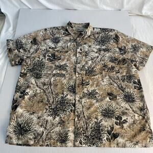 Game Guard Men’s 4x Cactus Print Short Sleeve Button Up Shirt Item#1023